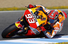 Pomimo kontuzji Marquez na podium MotoGP w Hiszpanii