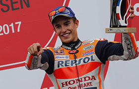 Marquez i Honda na podium w Assen